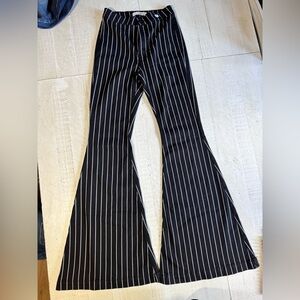KanCan Striped Black and White Trousers